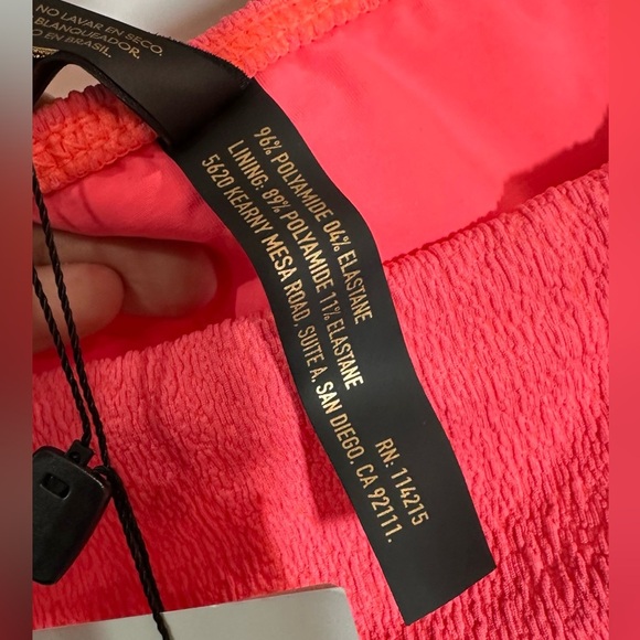 NWT Vix Firenze Beads Bikini Bottom Full Coverage 24k Gold Plated Neon Large - Picture 10 of 10